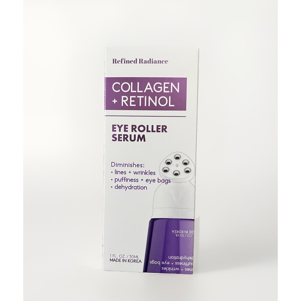 Refined Radiance COLLAGEN + RETINOL Eye Roller Serum 1 FL OZ / 30ML New Korean